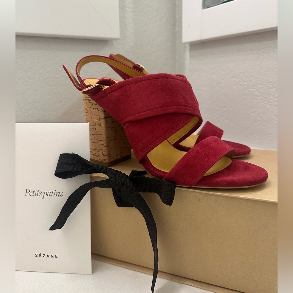 NWT Sezane High Celine Sandals